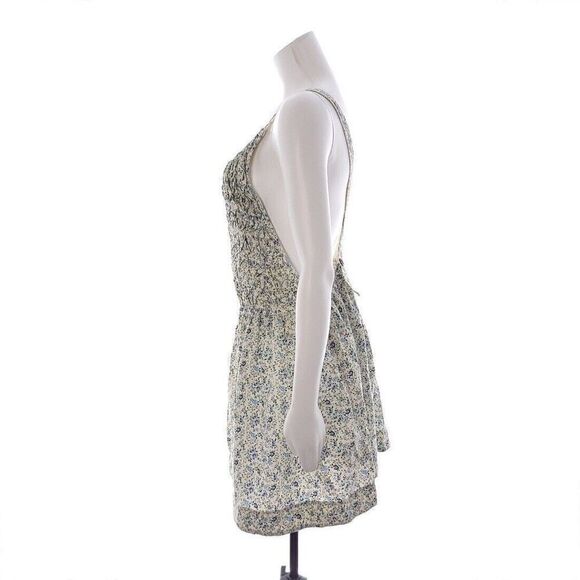 Free People Womens Medium Petunia Mini Dress Tea Combo Floral - Picture 2 of 11